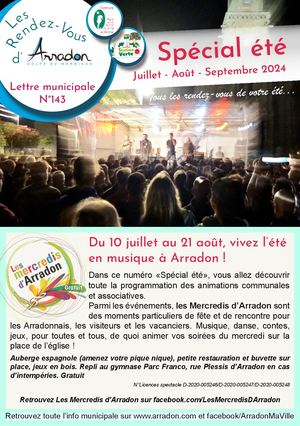 Les Rendez-Vous d'Arradon N°143 - Été 2024