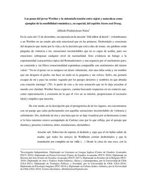 Las Penas Del Joven Werther Y La Sintonía Alfredo Fredericksen Neira (1)