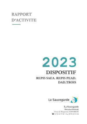 2023 Rapport Activité Dispositif