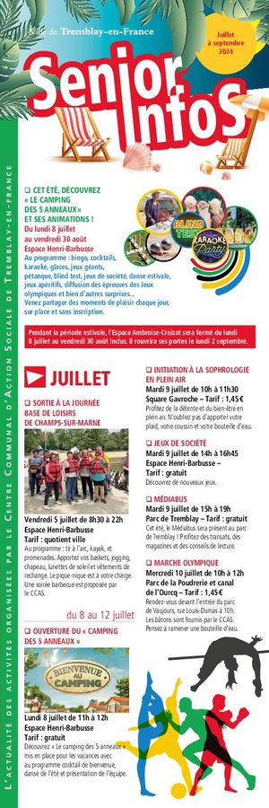 Seniors Infos - Juillet Septembre 2024