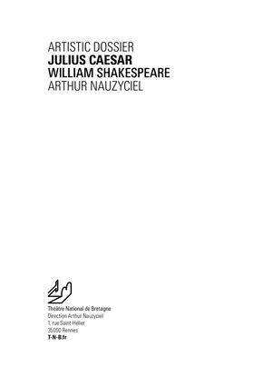 Artistic dossier "Julius Caesar"