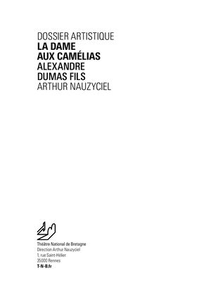 Dossier artistique "La Dame aux camélias" 2024