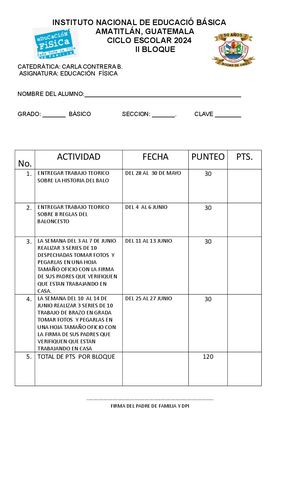 Zonograma 23 Ii Bloque Martes Y Jueves