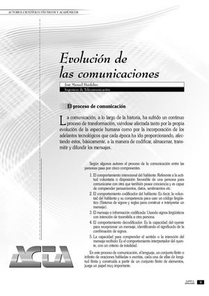 Evolución de las comunicaciones