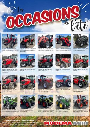 Les Occasions De L'ete - MODEMA AGRI 2024
