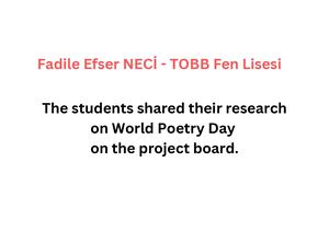 World Poetry Day On The Project Board