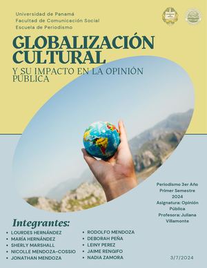 Globalización Cultural Impacto Opinión Pública Revista