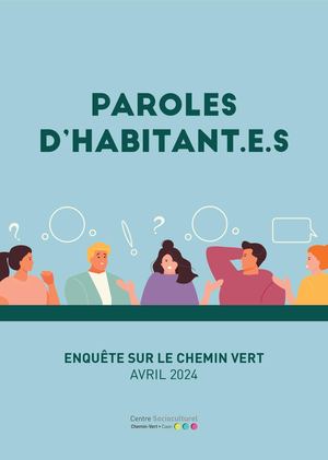 Livret Parole d'habitant.e.s Chemin Vert