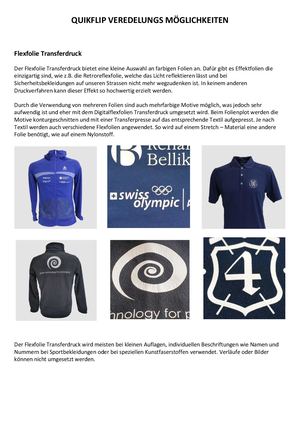 Flexfolie Transferdruck