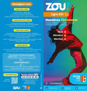 Ligne 601 Zou Bus