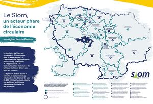 Carte du territoire bilan d'activité du Siom de la Vallée de Chevreuse 2023