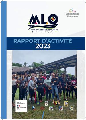 RAPPORT D'ACTIVITE 2023 MISSION LOCALE DE L'OUEST GUYANAIS