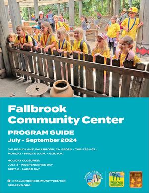 Fallbrook Community Center Program Guide: July - September 2024