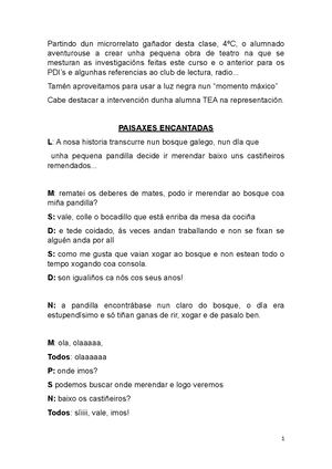 Paisaxes Encantadas Teatro