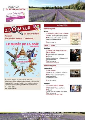 Agenda Du 5 Au 15 Juillet 2024