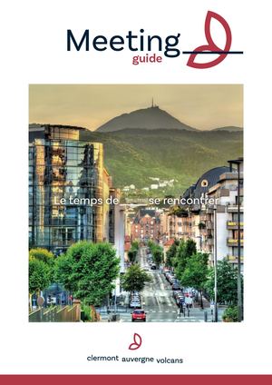 Meeting Guide Clermont Auvergne Volcans