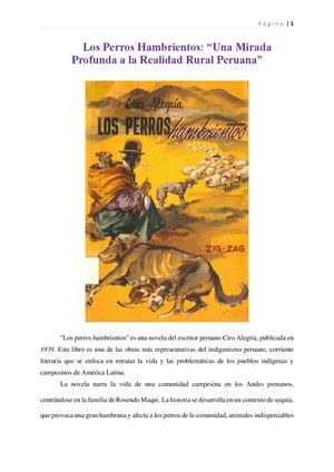 Los Perros Hambrientos Por Ciro Alegría Final Reseña[1][1]