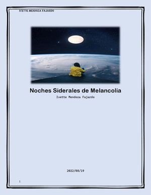 Noches siderales de melancolía