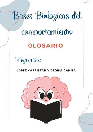 Documento A4 Carátula Portada De Glosario Ingles Colorido Blanco Rojo Azul