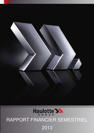 Rapport Financier Semestriel Annee 2013