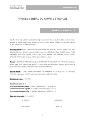 Pv Délibérations Comité 04 04 2024