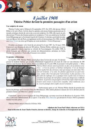 8 JUILLET 1908 THÉRÈSE PELTIER