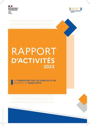 Rapport Activité Gip 2023 Version Mars 2024