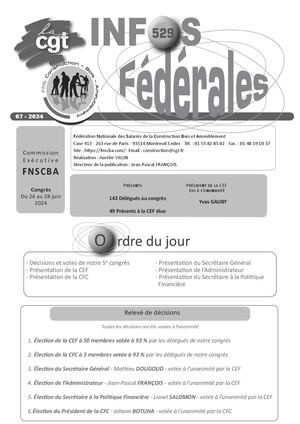 Info federales n°529