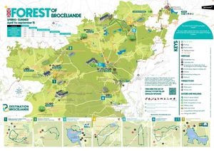 Carte Foret brocéliande anglais 2024