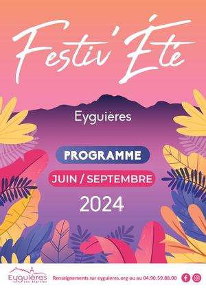 Programme de l'été 2024 - Eyguières Les Alpilles
