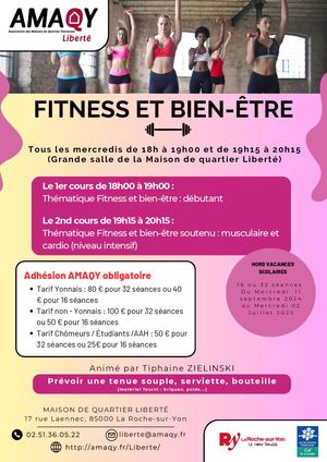 Activités Sportives Fitness Et Bien êTre 2024 2025