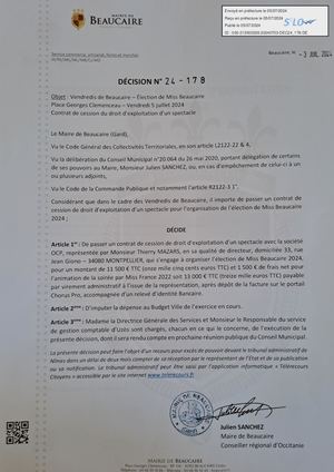 Parution Des Actes Administratifs (décisions) (11).