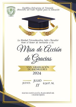 Misa De Acción De Gracias Upe Julio Chevalier 2024