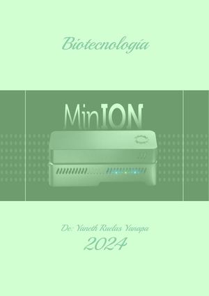 Mini Informe De Nano Secuenciador Yaneth Ruelas