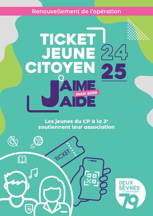 Ticket Jeune Citoyen, plaquette présentation association