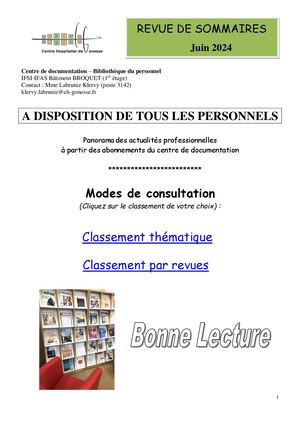 Actus Doc En Santé Juin 2024