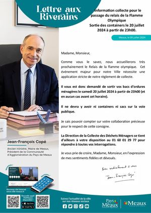 Avis Riverains Jo Collecte Coeur De Ville Et Marché
