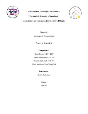 Proyecto Semestral Mecanografía