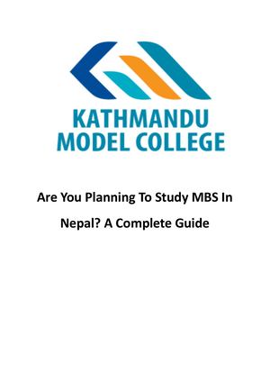 Looking to Pursue MBS at KMC College in Nepal? Here’s Everything You Need to Know