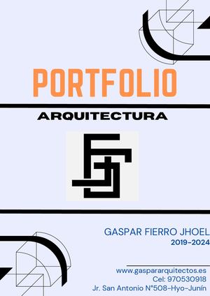 Portafolio De Arquitectura Gaspar Fierro Jhoel