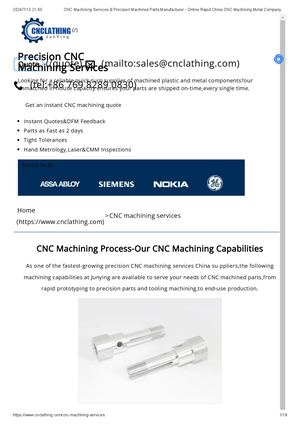 Cnc Machining Services & Precision Machined Parts Manufacturer Online Rapid China Cnc Machining Metal Company