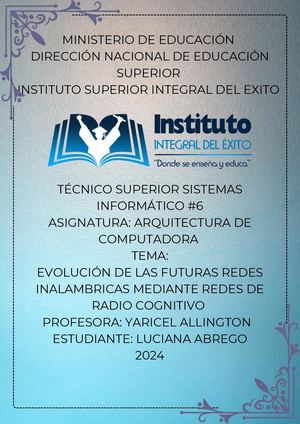 Evolución de futuras redes inalámbricas mediante redes de radio cognitivo