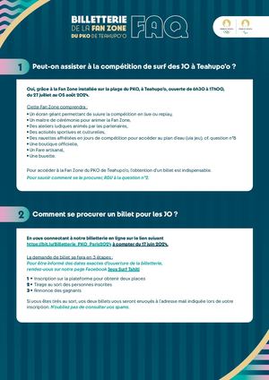 Billetterie Faq A4 V3