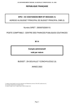 CA 2023 - ZA GOUVILLE CONCHYLICOLE
