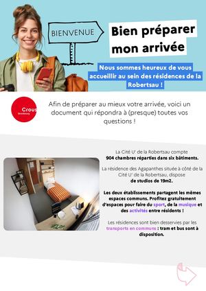 Fiche Bien Préparer Mon Arrivée - Résidences de la Robertsau