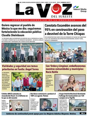 La Voz del Sureste 15 07 2024