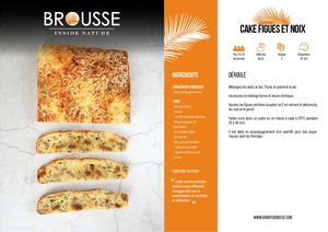 Cake figues séchées et noix