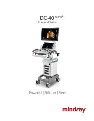 Mindray DC-40 HD Ultrasound Machine
