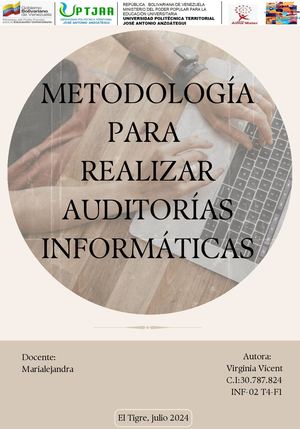 Unidad IV Auditoría Informática Virginia Vicent INF02 T4-F2