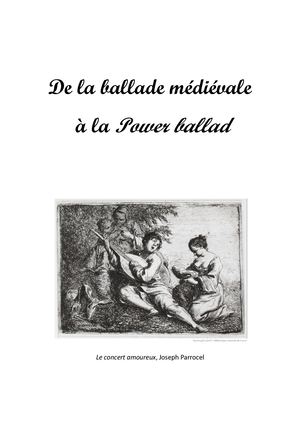 De La Ballade Médiévale